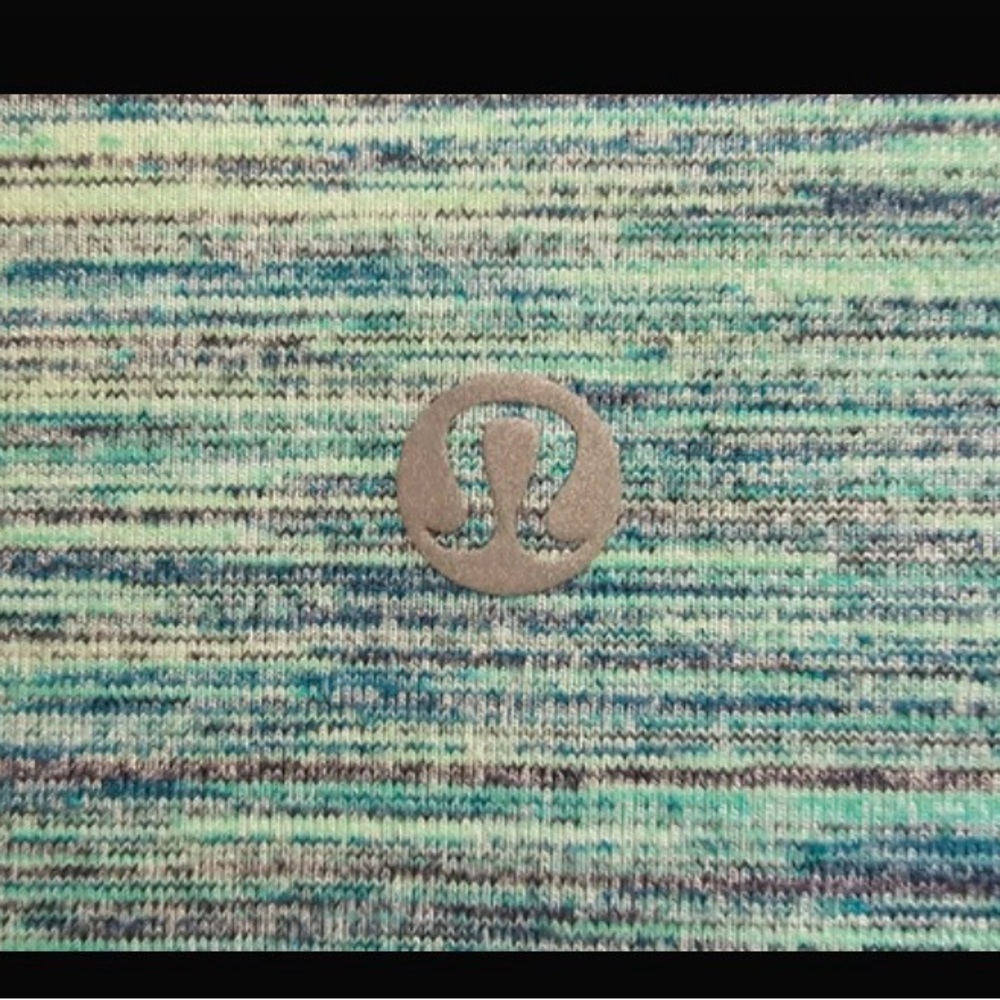 Lululemon High Rise Leggings Blue Green Athleisure Yoga Pilates Gym Girl Workout - Picture 2 of 3